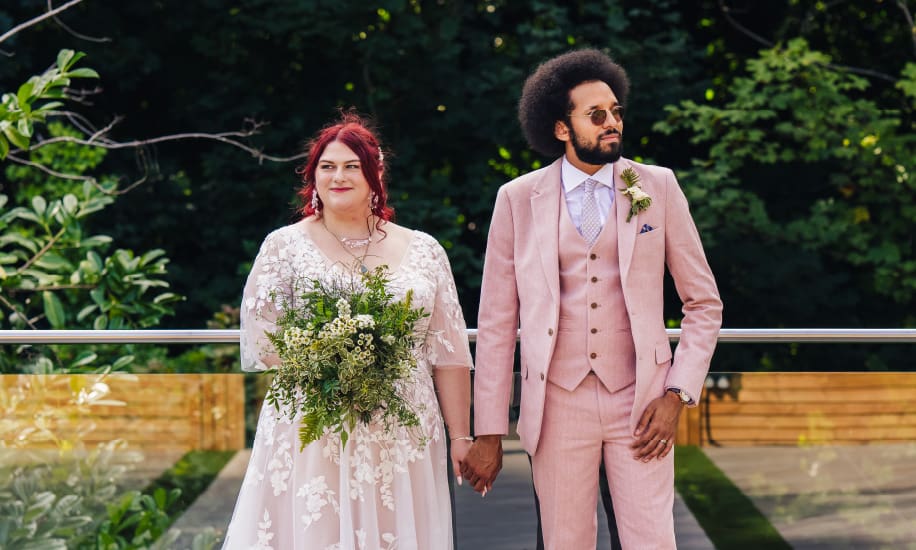Garden Wedding photos in De Courceys