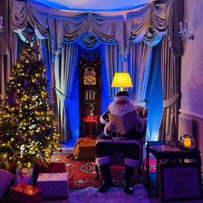 Santa in his sitting room