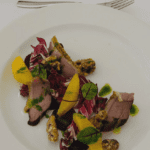 a plate of food on a table